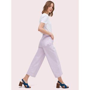 NWT Kate Spade Lavender High Waisted Button Fly Pants 27